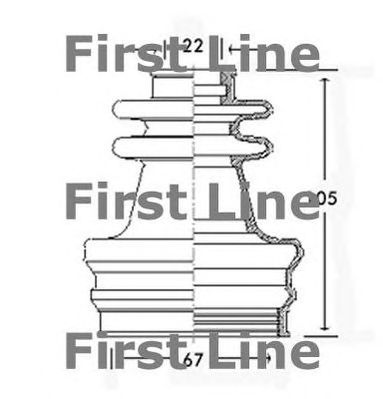 FIRST LINE fcb2417 -  Пыльник, приводной вал
